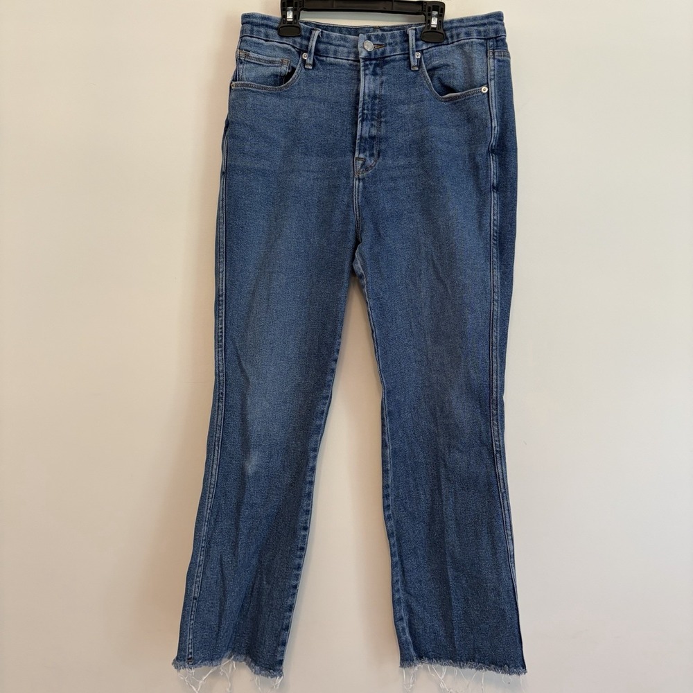 good american jeans good curve GCS127T 14/32 Blue Denim Straight Jeans Capsule